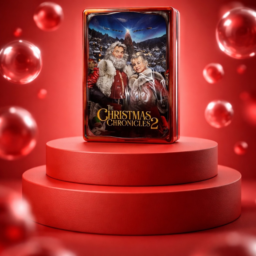 The Christmas Chronicles 2. Metal Sign Staring  Kurt Russell and Goldie Hawn